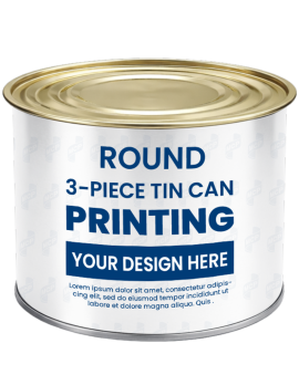 Hộp thiếc tròn in đựng thực phẩm 1.8KG D603 (Φ153x114)